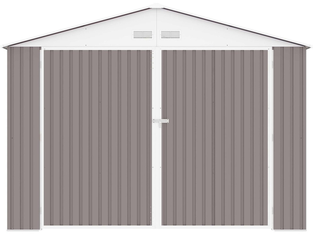 Garagem de metal "Nevada" com porta de batente15.36 m²