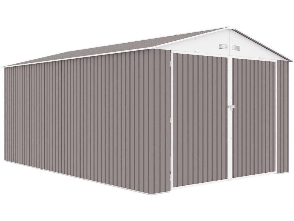 Garagem de metal "Nevada" com porta de batente15.36 m²