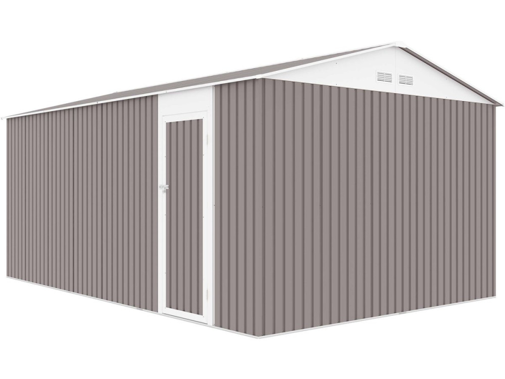 Garagem de metal "Nevada" com porta de batente15.36 m²