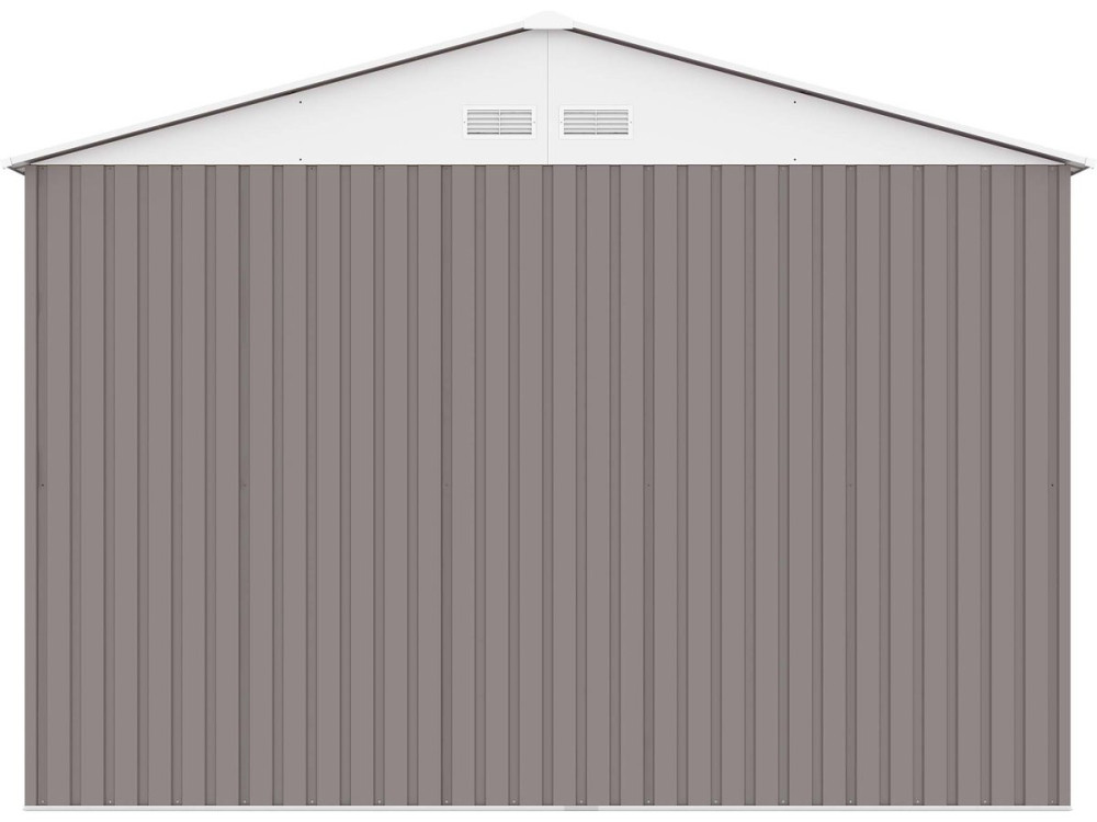 Garagem de metal "Nevada" com porta de batente15.36 m²