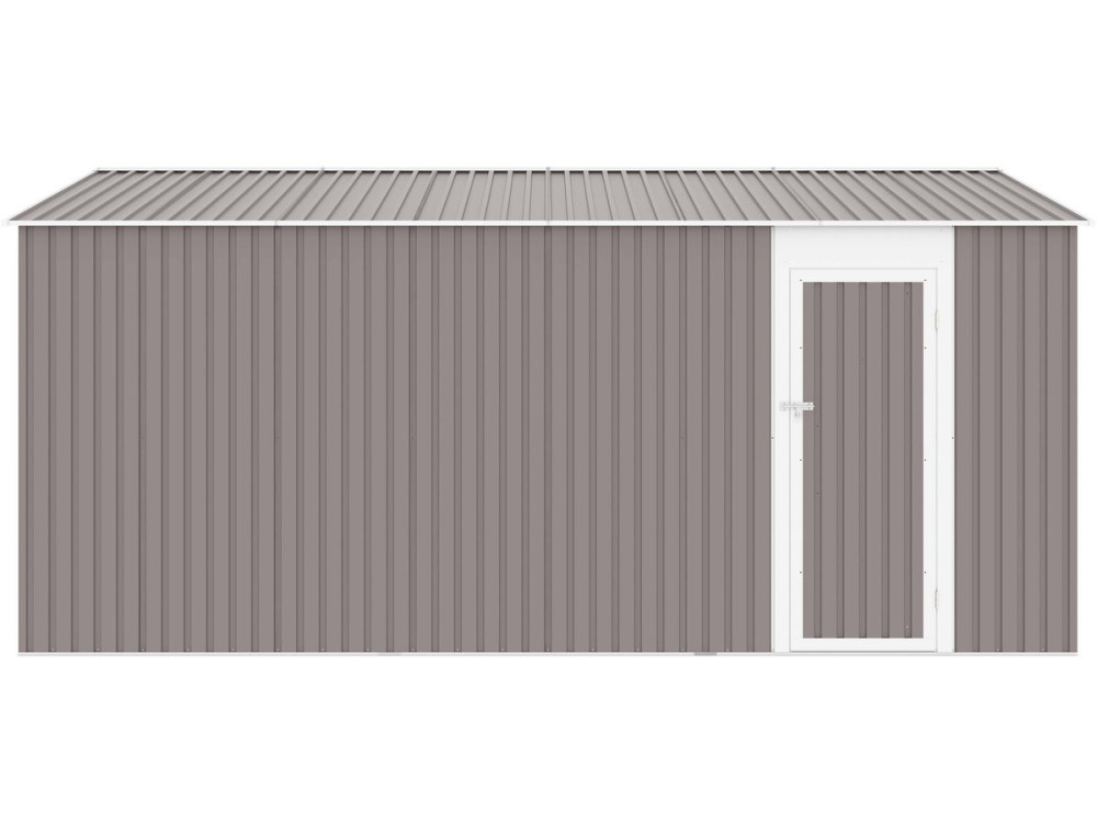 Garagem de metal "Nevada" com porta de batente15.36 m²