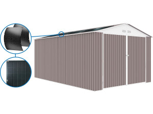 Garagem metálica "Nevada" - 15,36m² com painéis solares