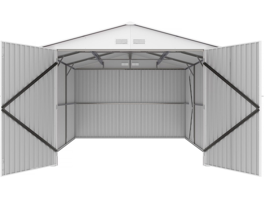 Garagem metálica "Nevada" - 15,36m² com painéis solares
