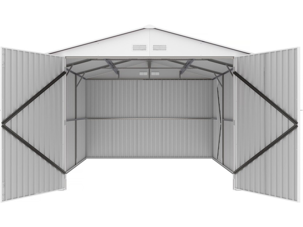 Garagem metálica “Nevada” - 18,56m² com calha e coletor de água