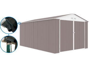 Garagem metálica "Nevada" - 15,36m² com calha