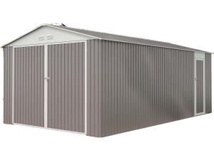Garagem de metal "Nevada" com porta de batente 18.56 m²