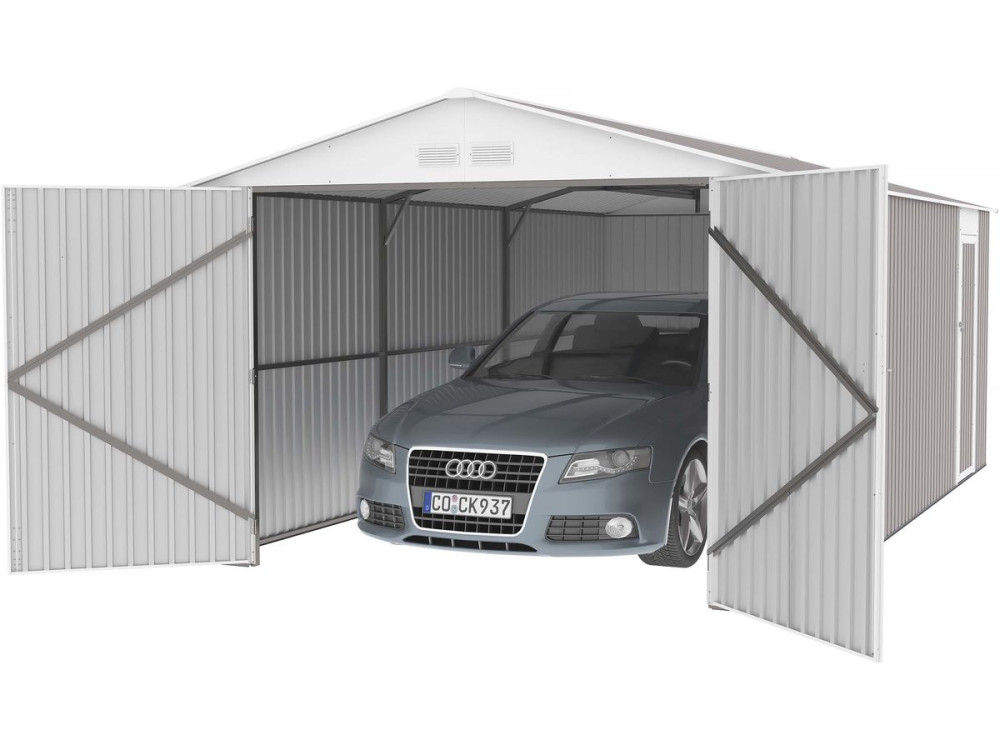 Garagem de metal "Nevada" com porta de batente 18.56 m²