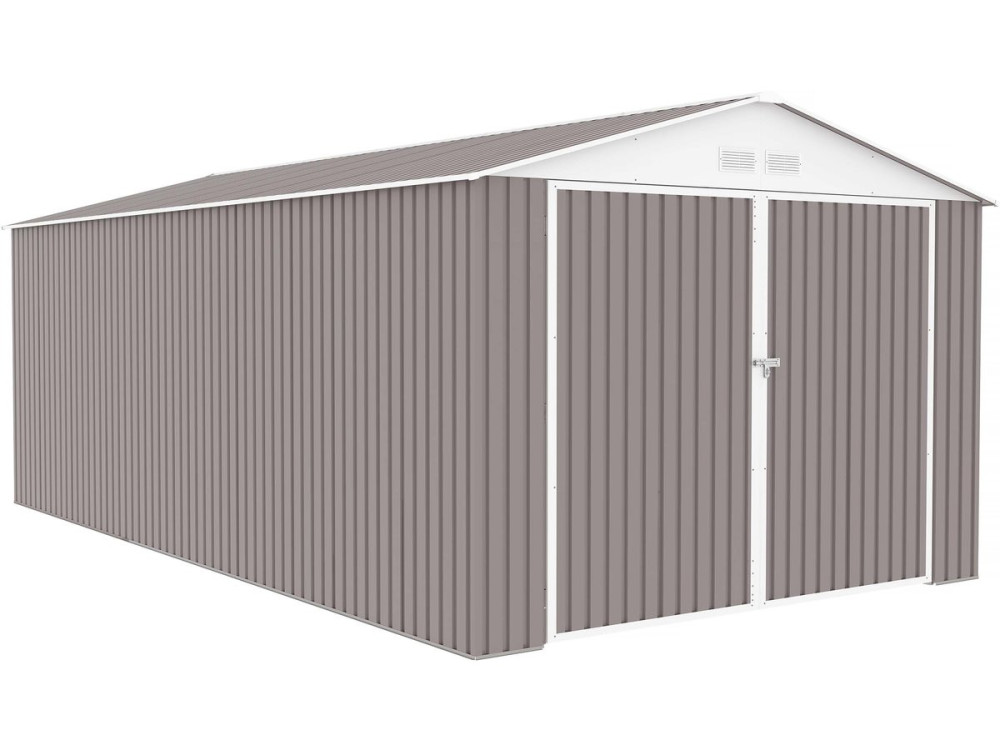 Garagem de metal "Nevada" com porta de batente 18.56 m²