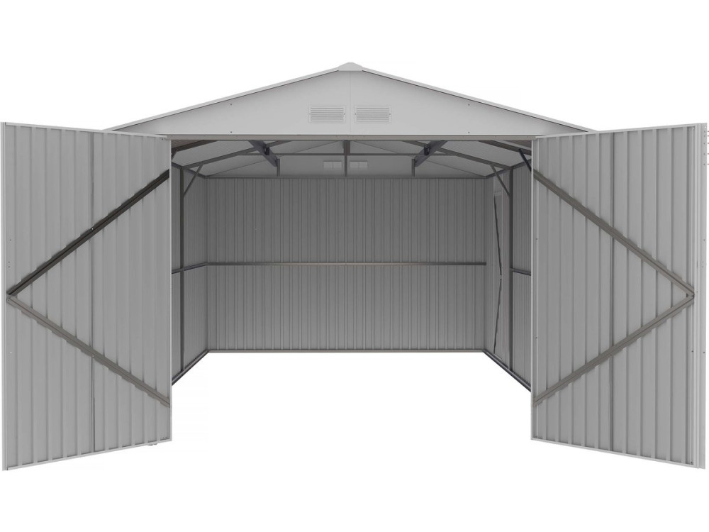 Garagem de metal "Nevada" com porta de batente 18.56 m²