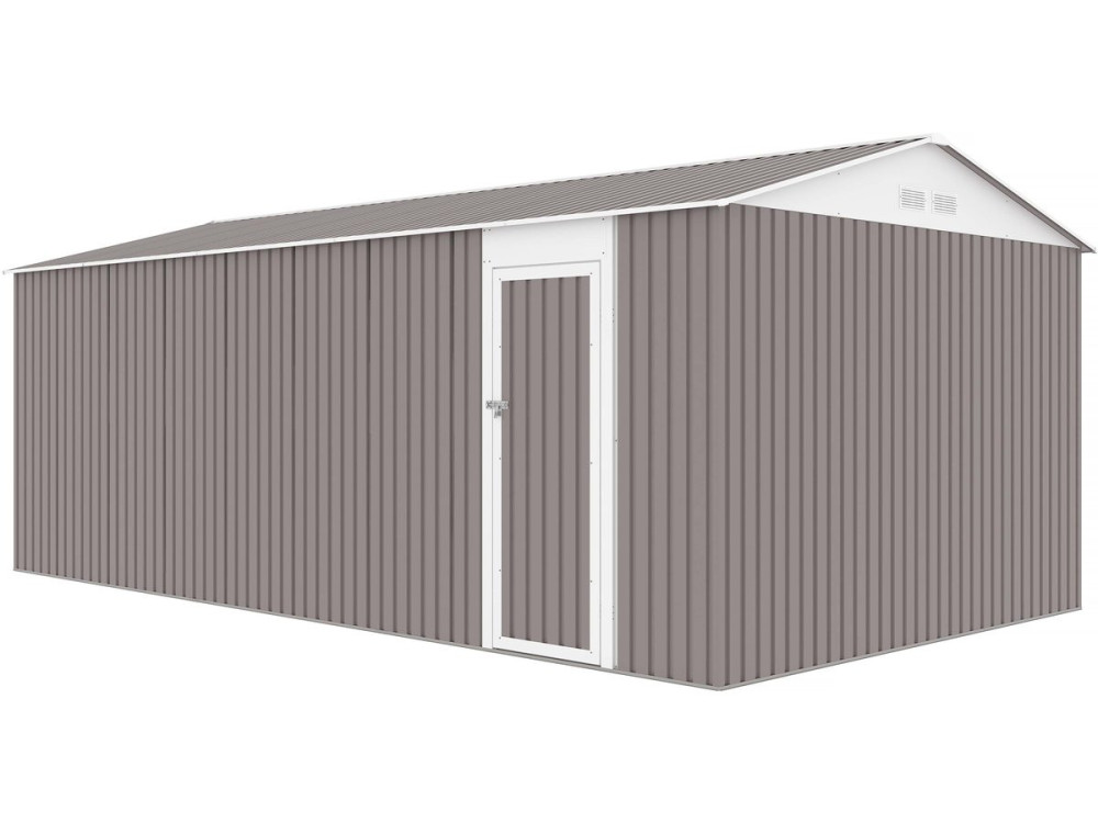 Garagem de metal "Nevada" com porta de batente 18.56 m²
