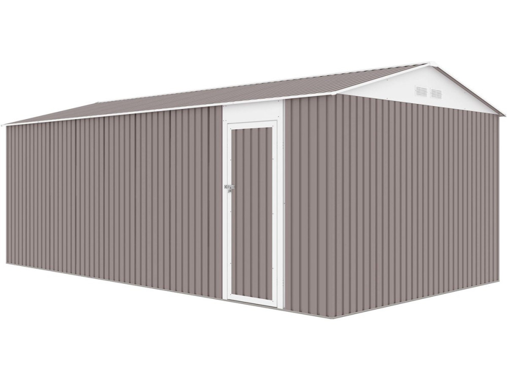 Garagem de metal "Nevada" com porta de batente 18.56 m²