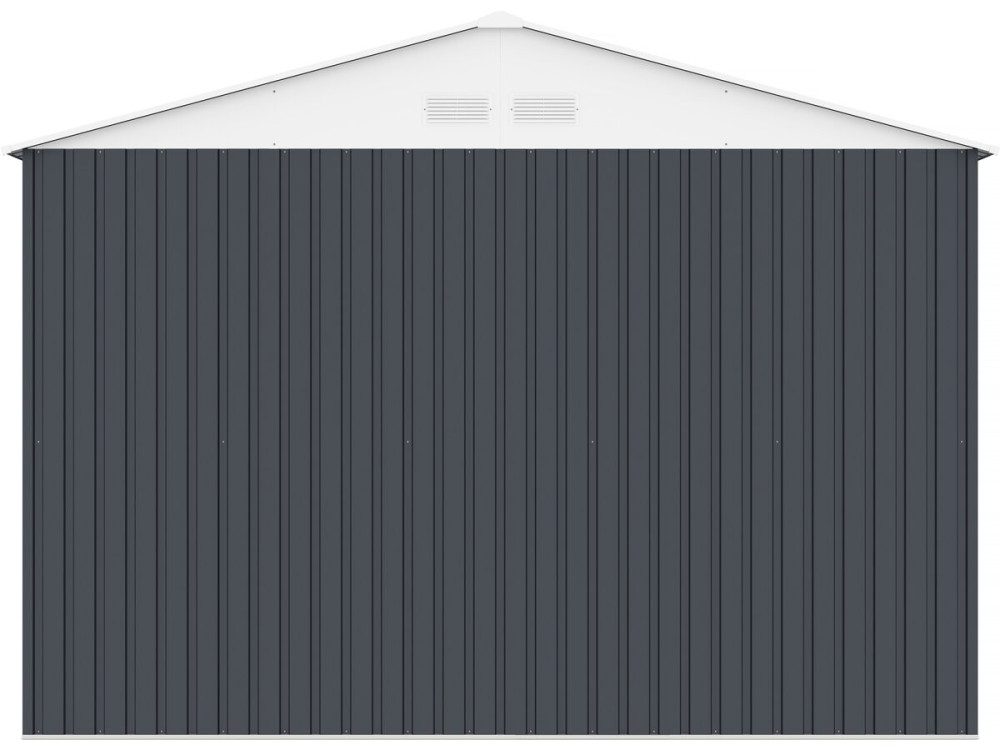 Garagem metálica “Houston” - 15,36 m² Com painel solar - Antracite