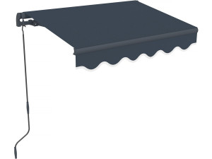 Toldo de alumínio "Ombra 1" - 160 x 120 cm - Cinza