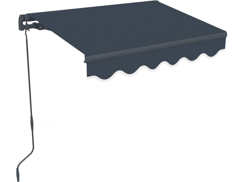 Toldo de alumínio "Ombra 1" - 160 x 120 cm - Cinza