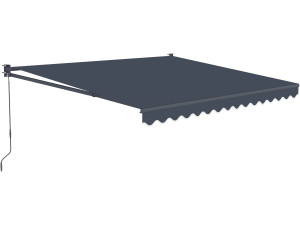 Toldo retrátil em alumínio "Ombra 3" de 2,5 x 3 m - Cinzento antracite