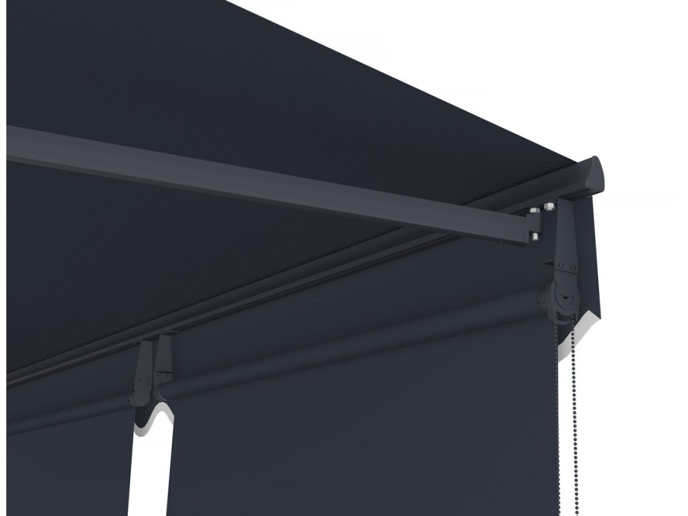 Toldo "Shadow" com saia de alumínio 2 x 3 m - Cinzento antracite