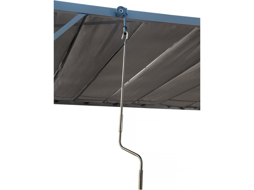 Pérgula bioclimática em tecido "Lodge" 3 x 4 m - Antracite