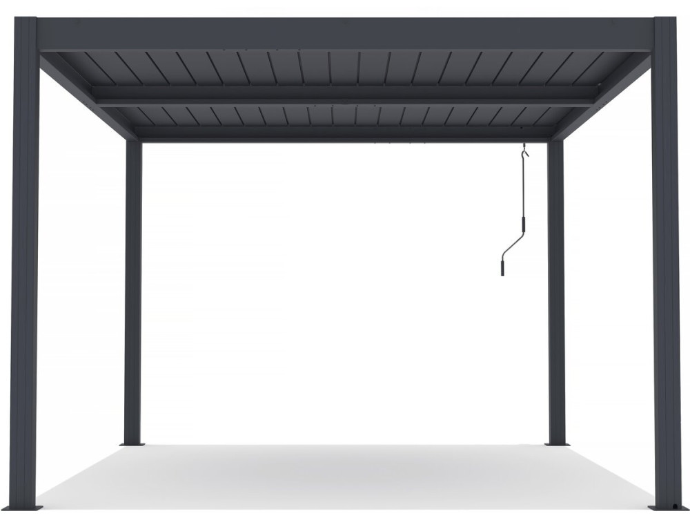 Pérgula bioclimática em alumínio "Windsor" - 3 x 4 m - Antracite