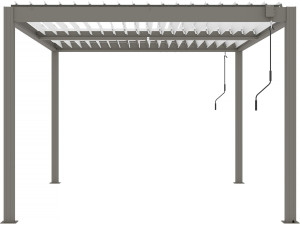 Pérgula bioclimática "Windsor" - 3 x 4 m - Taupe