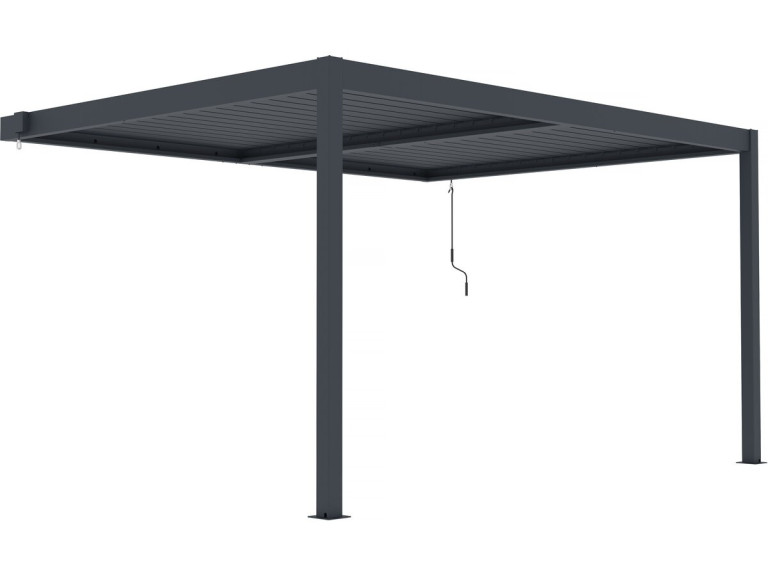 Pérgula em Alumínio "Windsor" - Cinzento Antracite - 3 x 4 m