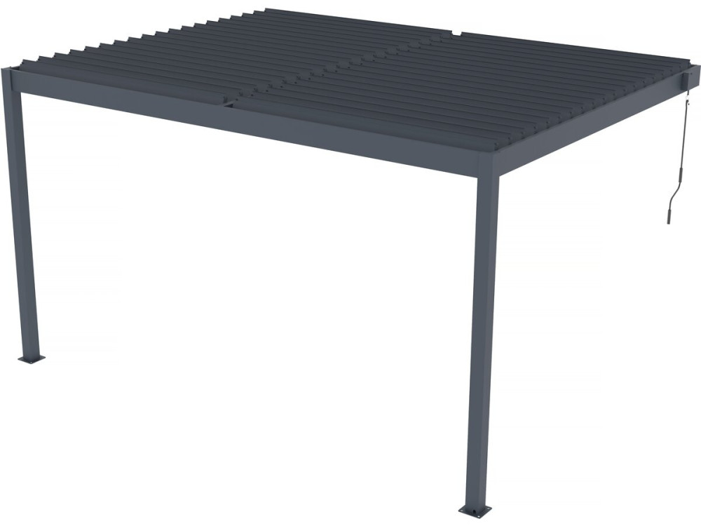 Pérgula em Alumínio "Windsor" - Cinzento Antracite - 3 x 4 m