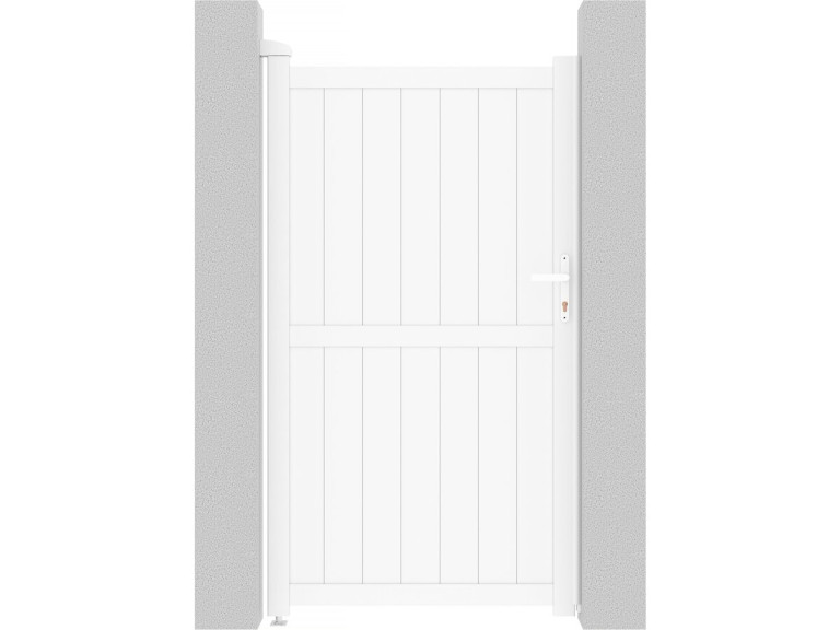 Portão de alumínio "Lola" - 101,2 x 180,9 cm - Branco