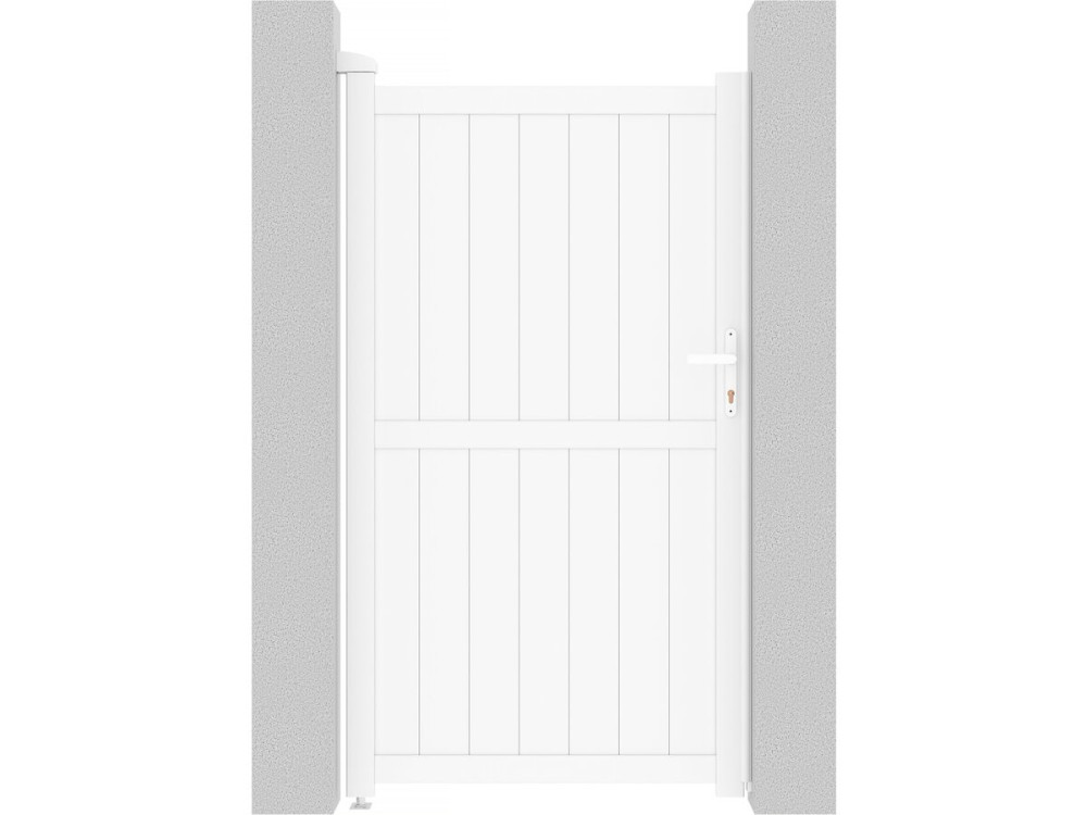 Portão de alumínio "Lola" - 101,2 x 180,9 cm - Branco