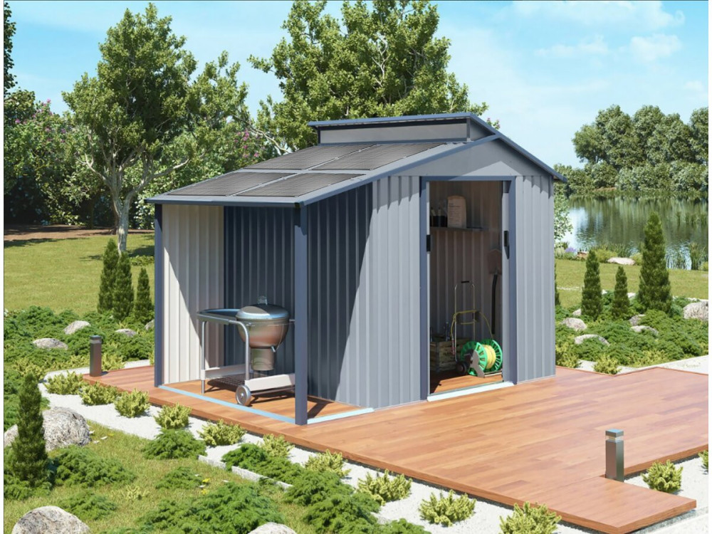 Conjunto de 2 painéis solares plug and play flexíveis - 400w "Centro Urbano" - Preto
