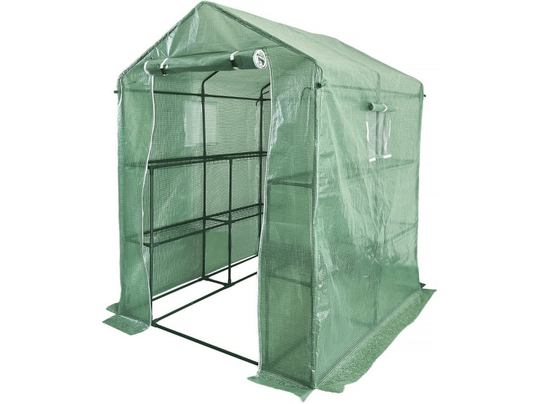 Estufa de tomate "Lys" com prateleiras - 2,04 m² - 130 g - Verde