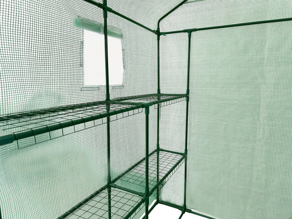 Estufa de tomate "Lys" com prateleiras - 2,04 m² - 130 g - Verde