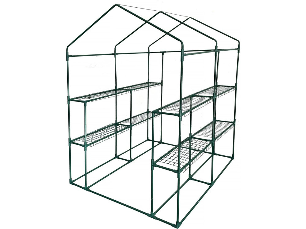 Estufa de tomate "Lys" com prateleiras - 2,04 m² - 130 g - Verde