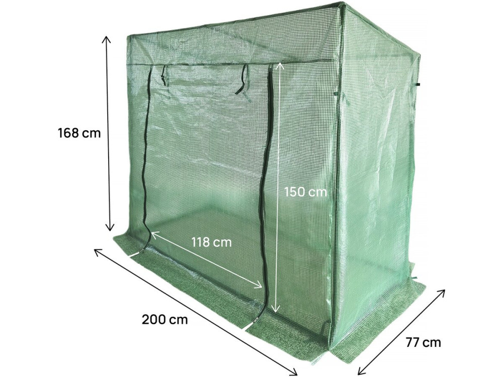 Estufa de tomate "Lys" para jardim - 1,6 m² - 130 g - Verde