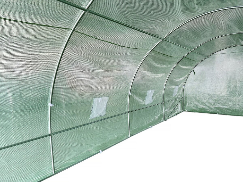 Estufa de jardim tipo túnel "Lys" - 24 m² - 140 g - Verde