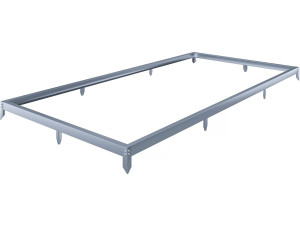 Base em aço galvanizado para estufa "Basilic" - 7,03 m² - Cinzento