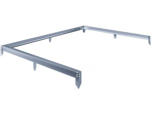 Base em aço galvanizado para estufa "Basilic" - 2,37 m² - Cinzento