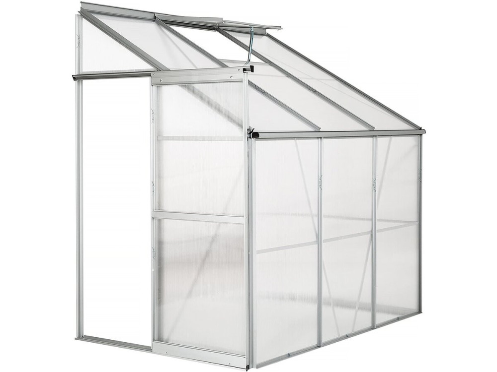 Base em aço galvanizado para estufa "Basilic" - 2,37 m² - Cinzento