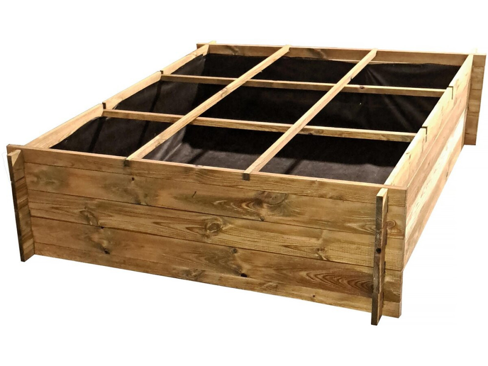Horta em madeira "Nigelle" - 140 x 140 x 40 cm