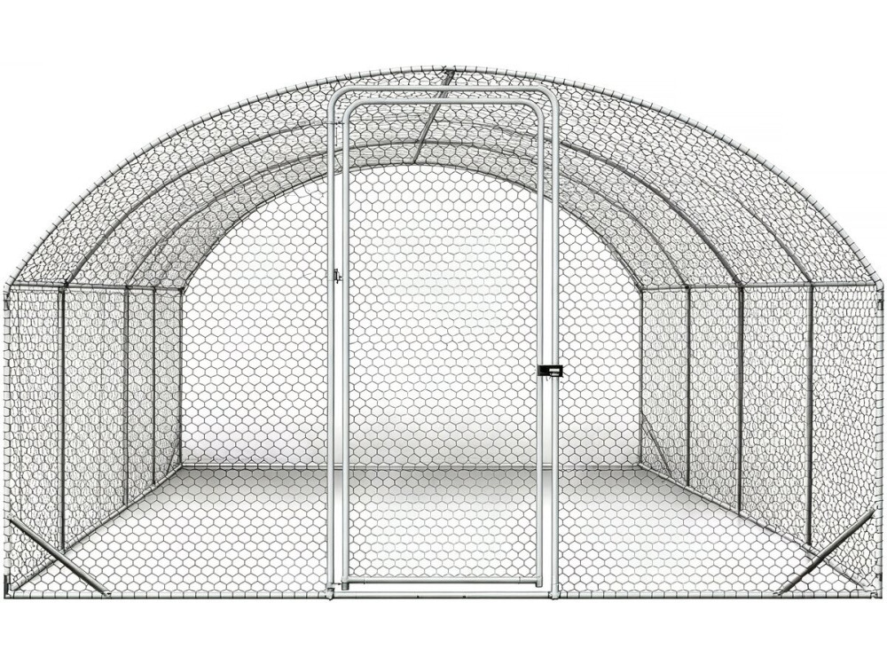 15 m² de galinheiro em cúpula "Cocorico" - 5 x 3 m - aço galvanizado
