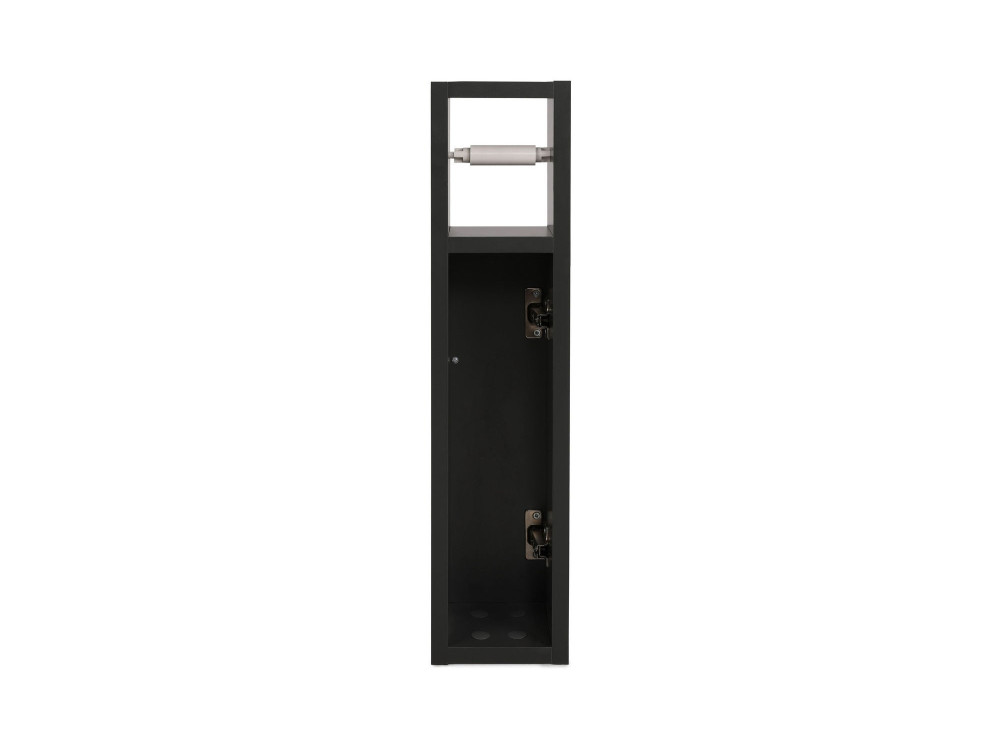 Suporte para rolos de papel higiénico em madeira "Star" - 15 x 12 x 65 cm - Cinzento antracite