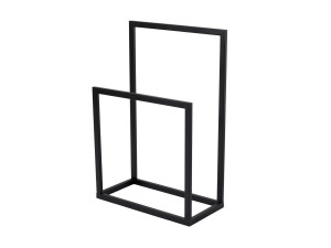 Toalheiro metálico "Gediz" - 25 x 60 x 90 cm - Preto