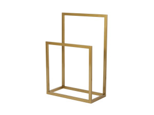 Toalheiro metálico "Gediz" - 25 x 60 x 90 cm - Dourado