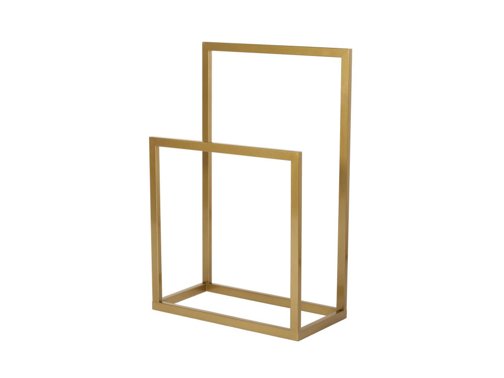 Toalheiro metálico "Gediz" - 25 x 60 x 90 cm - Dourado