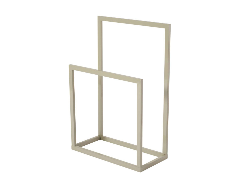 Toalheiro metálico "Gediz" - 25 x 60 x 90 cm - Taupe