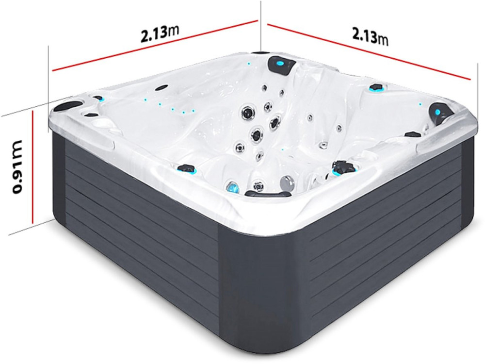 Spa " Solace " - 4 lugares + 1 reclinável - 2,13 x 2,13 x 0,91 m