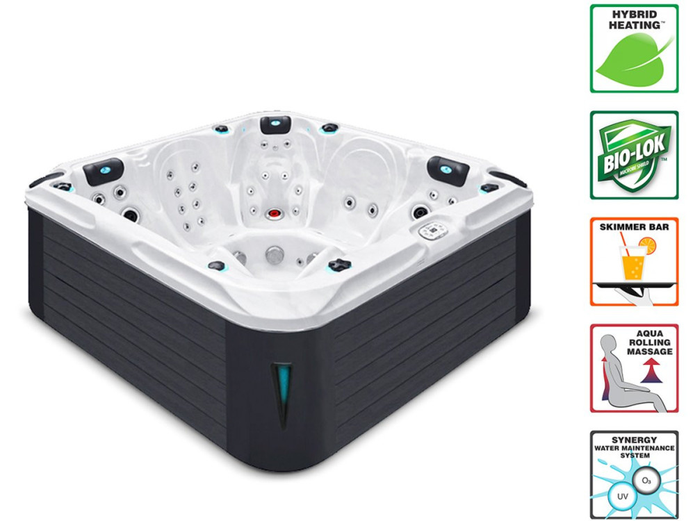 Spa " Delight " - 3 lugares + 2 deitados - 2,13 x 2,13 x 0,91 m