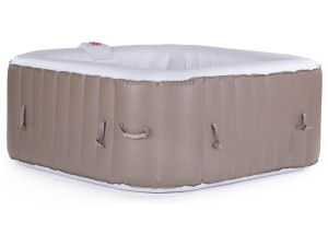 Spa Inflável  "Monac" -em PVC - 6 lugares - Acastanhado / creme