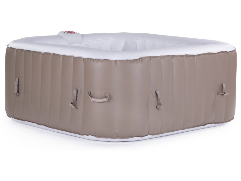 Spa Inflável  "Monac" -em PVC - 6 lugares - Acastanhado / creme