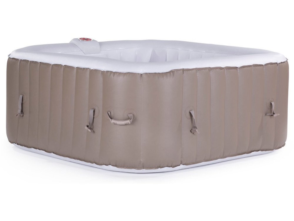 Spa Inflável  "Monac" -em PVC - 6 lugares - Acastanhado / creme