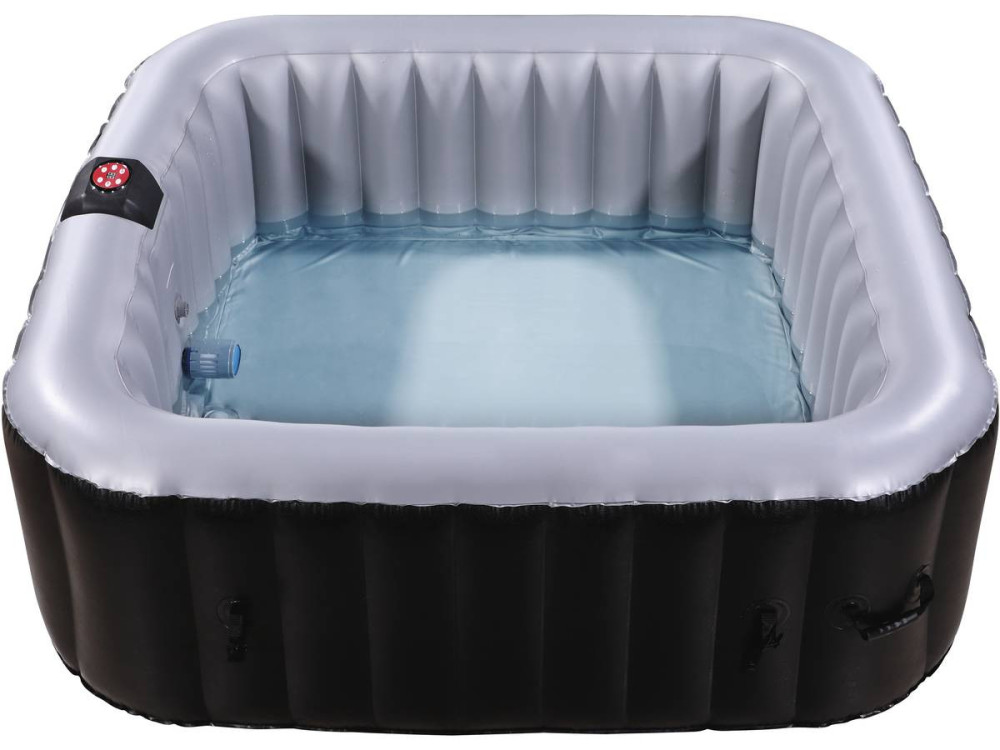 Spa Inflável  "Nice" em PVC - 6 lugares - Cinza / Preta