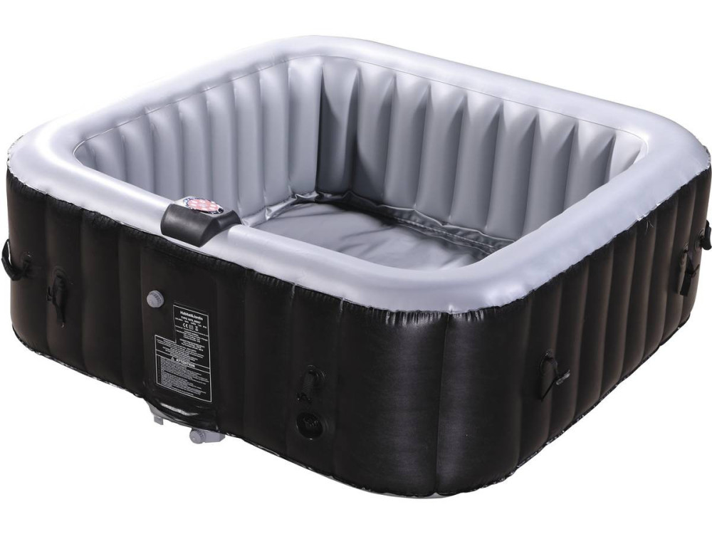 Spa Inflável  "Nice" em PVC - 6 lugares - Cinza / Preta